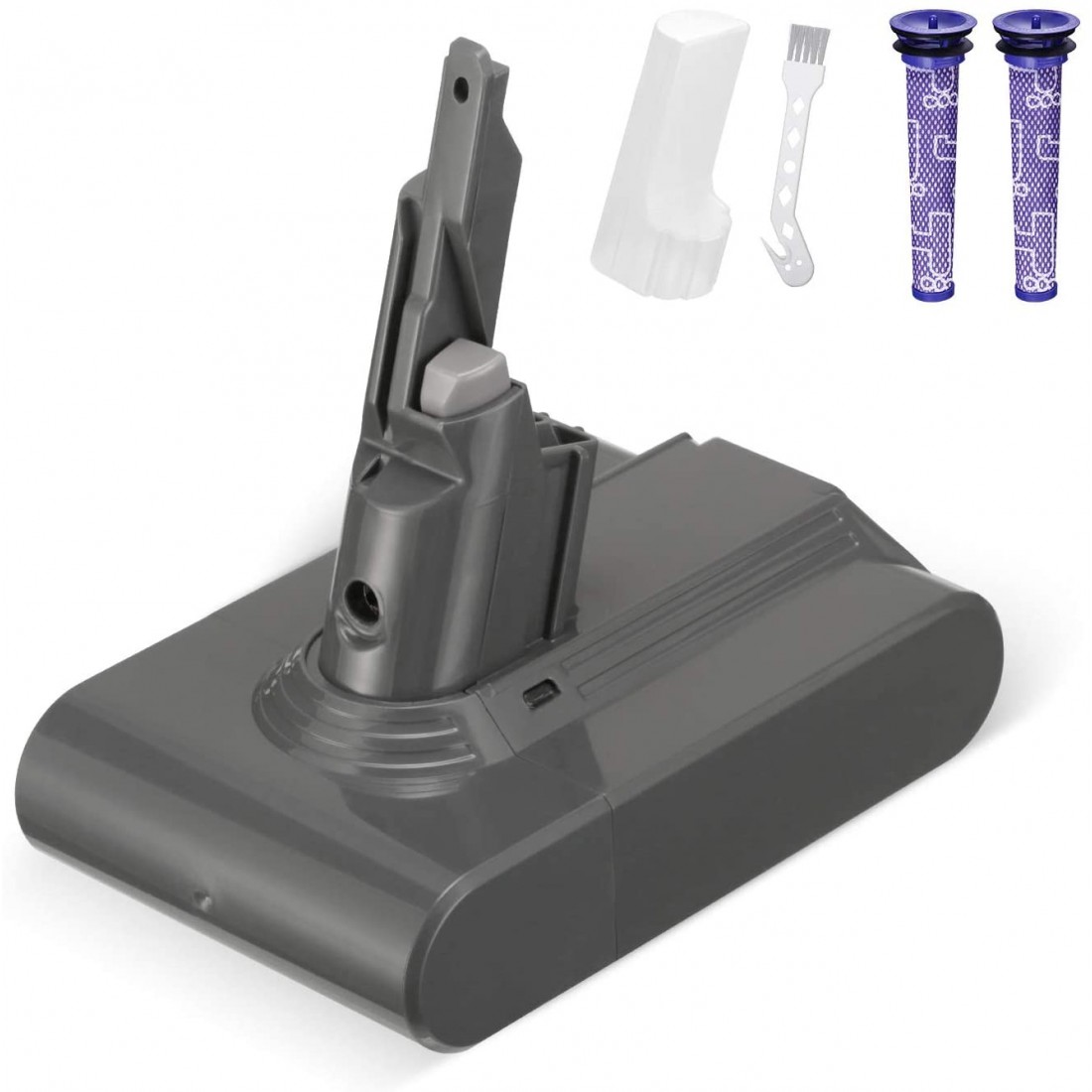 2 Pièces V7 Batterie Pour Dyson Batterie Dyson 21,6V 4000mAh SV11 V7 Cordless V7 Extra V7 Trigger V7 Motor Head V7 Pro V7 Fluffy V7 Mattress 87557435