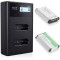 LCD Dual Charger with 2 pcs. replacement battery for NP-BX1